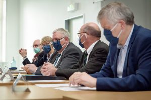 Minister Laumann mit Vertretern des Universitätsklinikums Münster